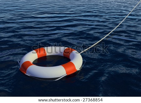 Render of Buoy Ring floating in water