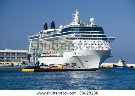 Luxury passenger big ship