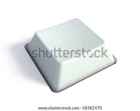 a blank white picture. stock photo : Blank white key