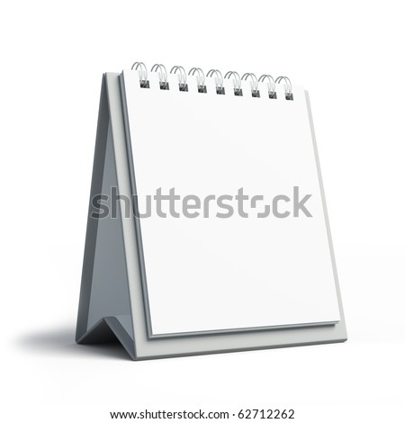 Blank Calendar on Blank Calendar Isolated On White Stock Photo 62712262   Shutterstock