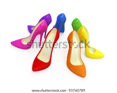 Colourful High Heels