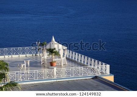Wedding arrangement at Caribbean