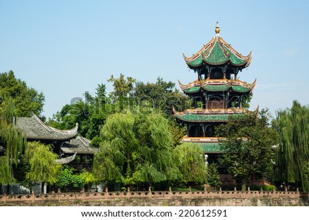 Landmark for famous Chinese city, Chengdu