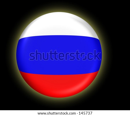 Russia Flag Button