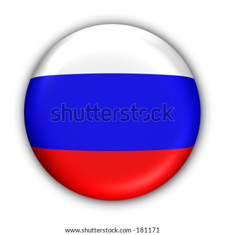 Russia Flag Button