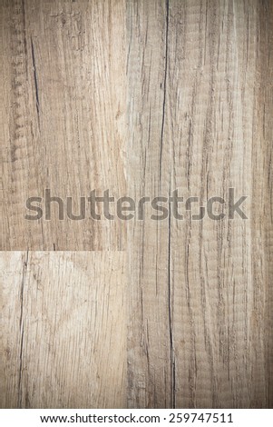 Interior laminate imitation of old worn wooden planks with vignetting corners