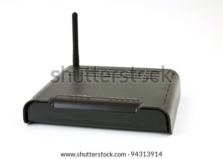 Desktop Home ADSL modem on a white background