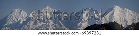 Panorama of Nepalese Mountains