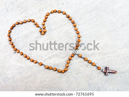 rosary heart