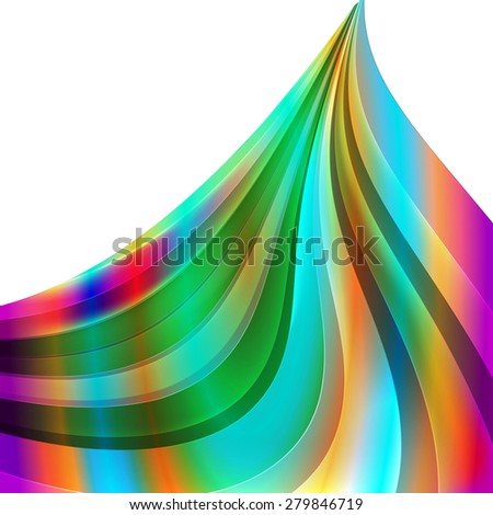 Rainbow waves business template or cover