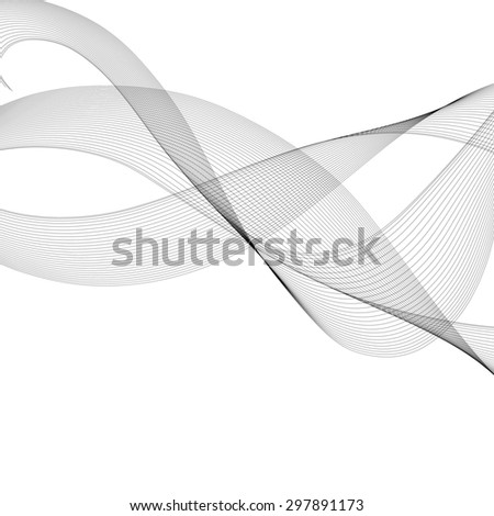 Business  template or cover  with abstract transparent waves