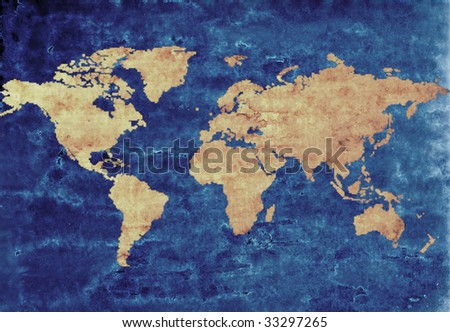 Vintage World  on Antique World Map Stock Photo 33297265   Shutterstock