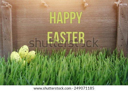 Happy Easter card with sample text