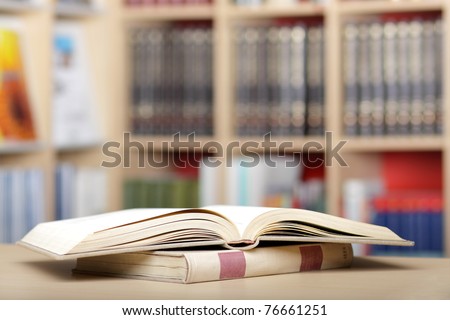 Book background / library abstract