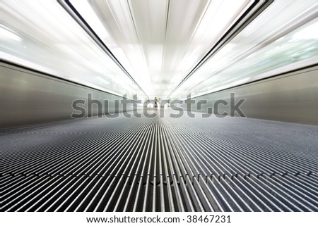 stock photo : conveyor belt at