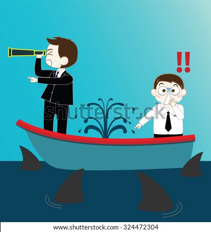 stock-vector-two-businessman-on-leak-sinking-boat-with-sharks-324472304.jpg