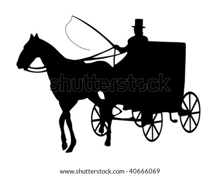 amish buggy silhouette