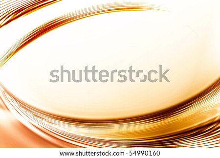 abstract background with golden orange waves