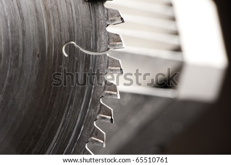 Detail of circular saw blade