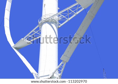 CAP CHAT, QUEBEC, CANADA-AUGUST 25: World's largest vertical axis wind turbine August 25 2012 in Cap Chat Quebec Canada. Wind is becoming a more significant part of Quebec's energy supply.