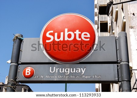 The Buenos Aires Metro, locally known as Subte is a mass-transit system that serves the city of Buenos Aires, Argentina. The first station of this network opened in 1913