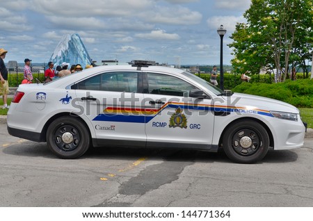 OTTAWA, CANADA, JUNE 30:Car of theThe Royal Canadian Mounted Police RCMP French: Gendarmerie royale du Canada, is both a federal and a national police force of Canada on june 30 2013 in Ottawa Canada.