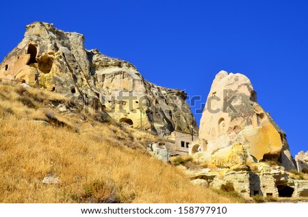 Probably the best known feature of Cappadocia, Turkey  found in its very heart, are the fairy chimneys of Goreme and its surrounding villages