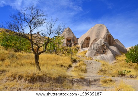 Probably the best known feature of Cappadocia, Turkey  found in its very heart, are the fairy chimneys and troglodyte houses of Goreme and its surrounding villages