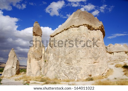 Probably the best known feature of Cappadocia, Turkey found in its very heart, are the fairy chimneys of Goreme and its surrounding villages