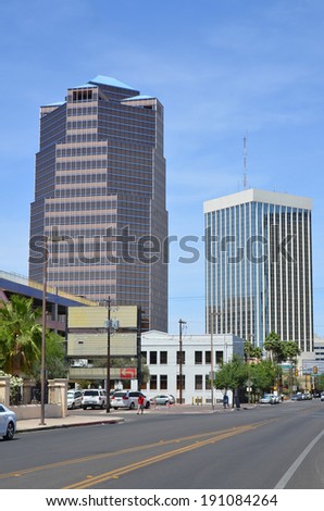 TUCSON ARIZONA APRIL 24: Tucson is a city in and the county seat of Pima County, Arizona, United States and home to the University of Arizona. On april 24 2014 in Tucson Arizona USA