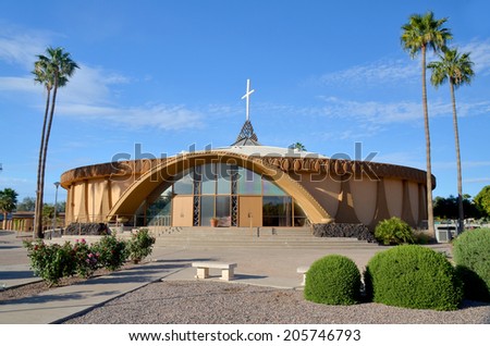 SCOTTSDALE ARIZONA APRIL 22:Living Word Bible Fellowship Church is a group of nondenominational Christian churches located in the United States, Canada, Brazil. On april 22 2014 in Scottsdalen Arizona