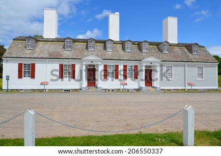ANAPOLIS ROYAL NOVA SCOTIA MAY 27: Fort Anne is a typical star fort built to protect the harbour of Annapolis Royal, Nova Scotia. On may 27 2014