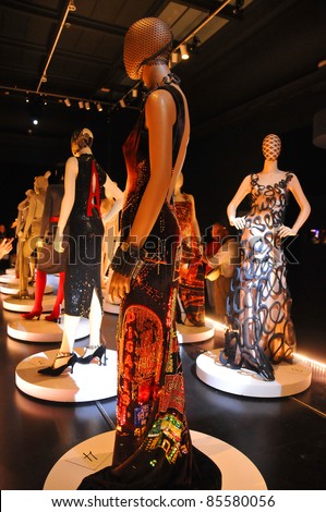MONTREAL-CANADA SEPTEMBER 24: Jean Paul Gaultier Cancan outfits from the 