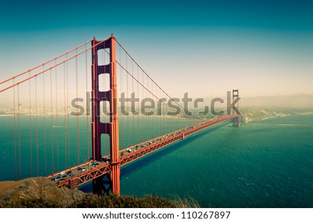 Golden Gate Bridge in San Francisco California USA