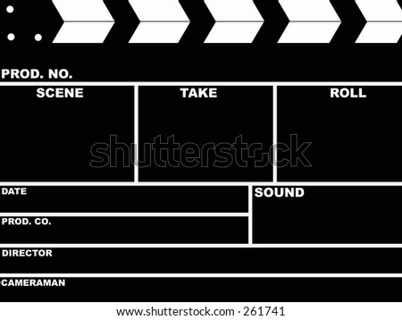stock photo film clapboard