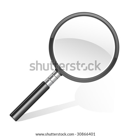 stock vector : magnifying glass icon