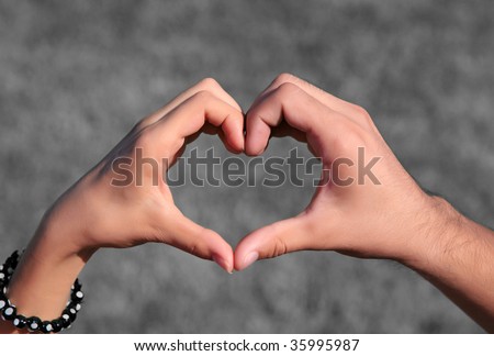 hands forming heart