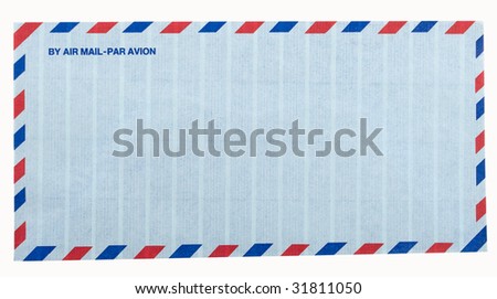 letter envelope. Airmail letter envelope