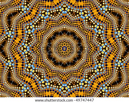 dots in flower kaleidoscope