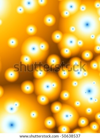 yellow orbs abstract