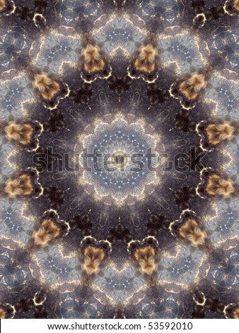 hairy faces abstract kaleidoscope