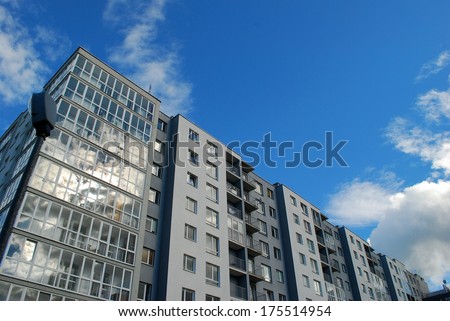 Stylish living block of flats. Real estate. New house in Vilnius city.