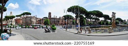 ROME, ITALY - MAY 29: Tourists in Rome city on May 29, 2014, Rome, Italy.