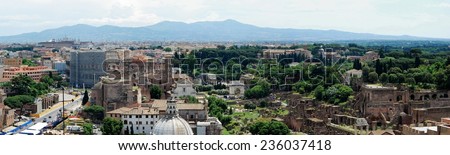 ROME, ITALY - MAY 29: Rome city life. View of Tiber river in Rome city on May 29, 2014, Rome, Italy.