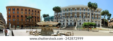 ROME, ITALY - JUNE 1: Rome city life. View of Rome city on June 1, 2014, Rome, Italy.