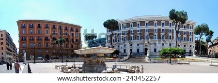 ROME, ITALY - JUNE 1: Rome city life. View of Rome city on June 1, 2014, Rome, Italy.