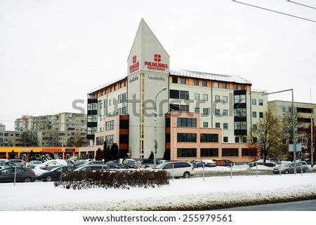 VILNIUS, LITHUANIA - JANUARY 8: Vilnius city Kardiolita medicine center in Pasilaiciai on January 8, 2015, Vilnius, Lithuania.