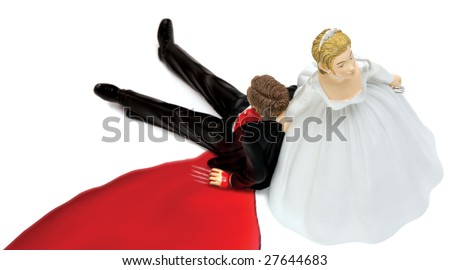 stock photo Fatal Wedding Cake Topper