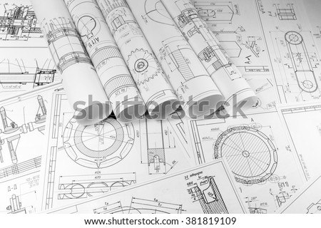 Engineering and technology. The work of the engineer. Technical drawing, machine parts. Metalworking, engineering and technology.
