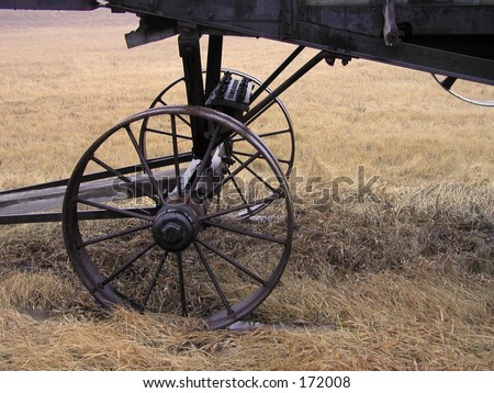 Antique Threshing Machine Steel Wheels